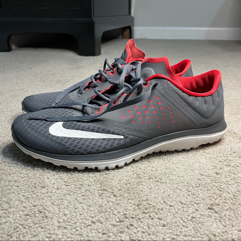 Nike Mens FS Lite Run 2 Gray Running Shoes